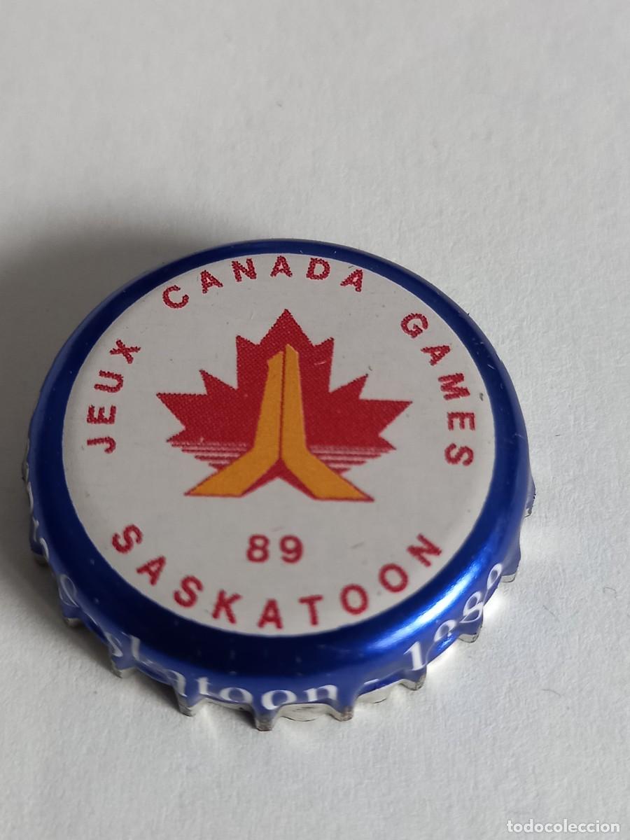 Coleccionismo de cervezas: CHAPA CERVEZA LABATT, SERIE JUEGOS DE CANADA