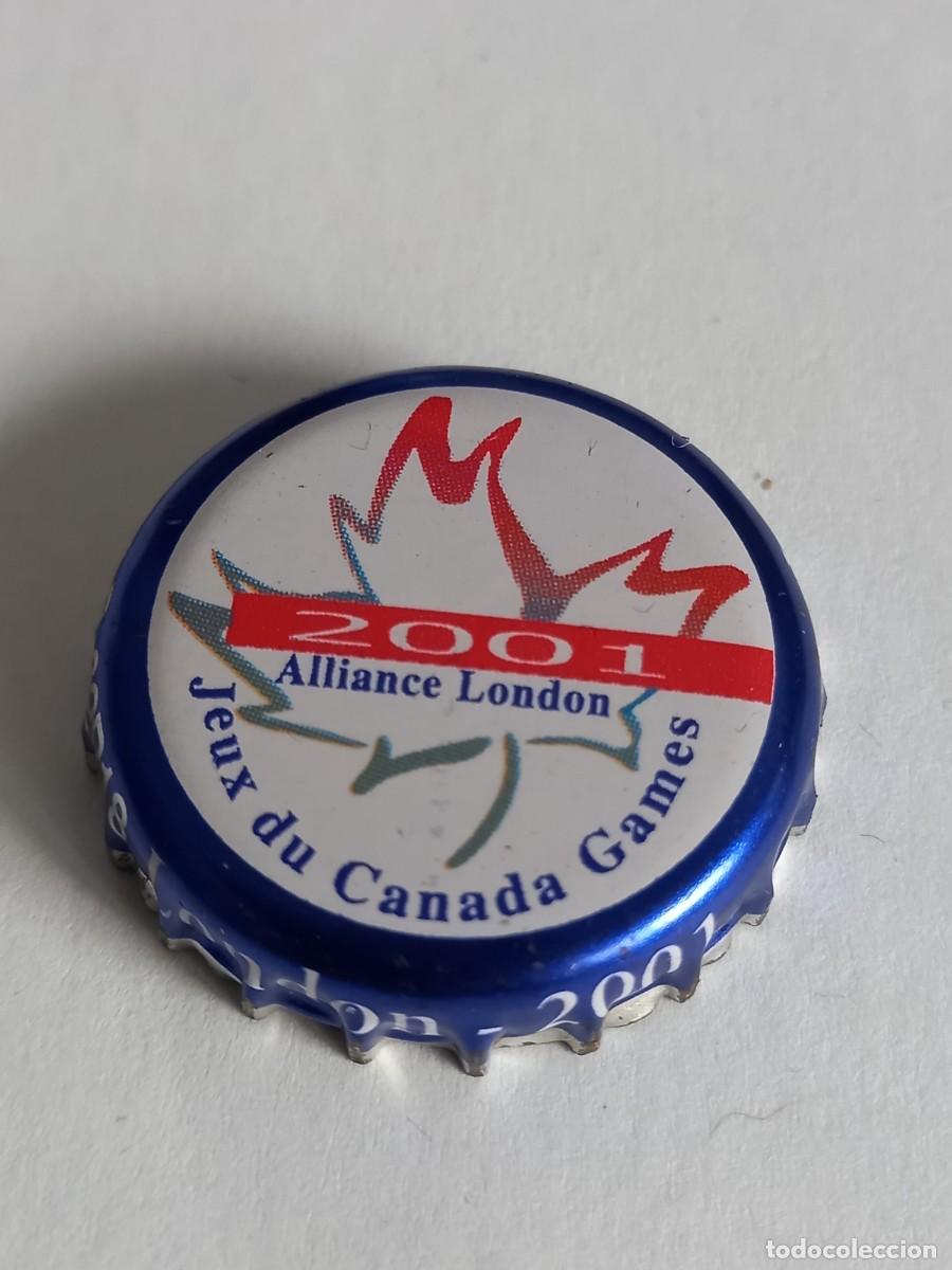 Coleccionismo de cervezas: CHAPA CERVEZA LABATT, SERIE JUEGOS DE CANADA