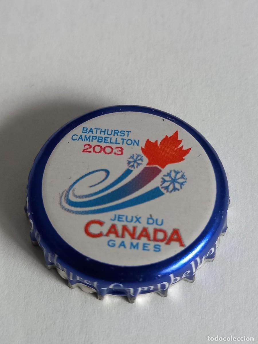 Coleccionismo de cervezas: CHAPA CERVEZA LABATT, SERIE JUEGOS DE CANADA