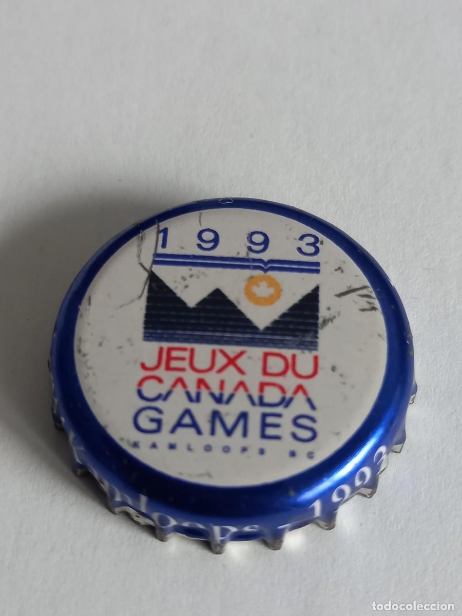 Coleccionismo de cervezas: CHAPA CERVEZA LABATT, SERIE JUEGOS DE CANADA