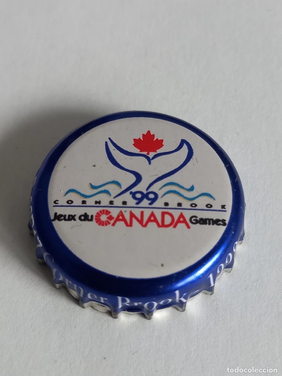 Coleccionismo de cervezas: CHAPA CERVEZA LABATT, SERIE JUEGOS DE CANADA