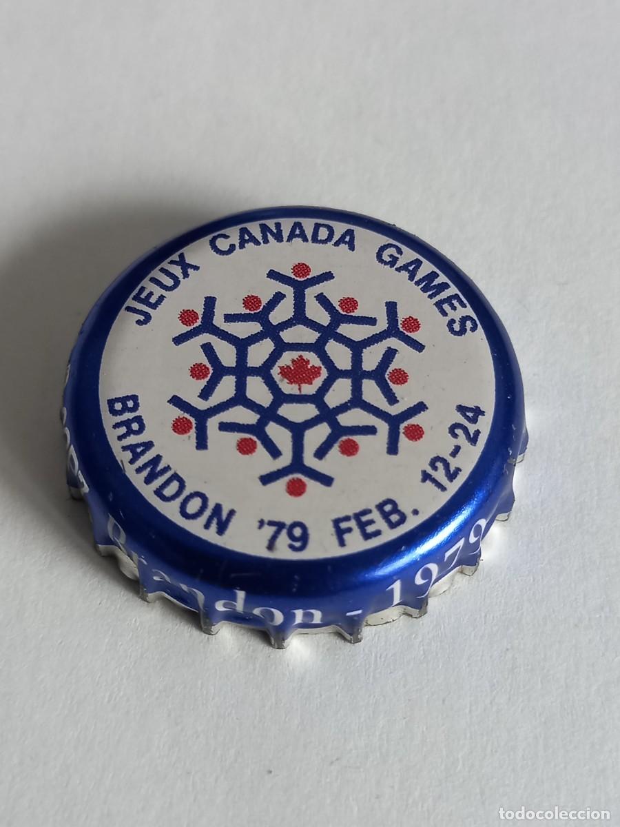 Coleccionismo de cervezas: CHAPA CERVEZA LABATT, SERIE JUEGOS DE CANADA
