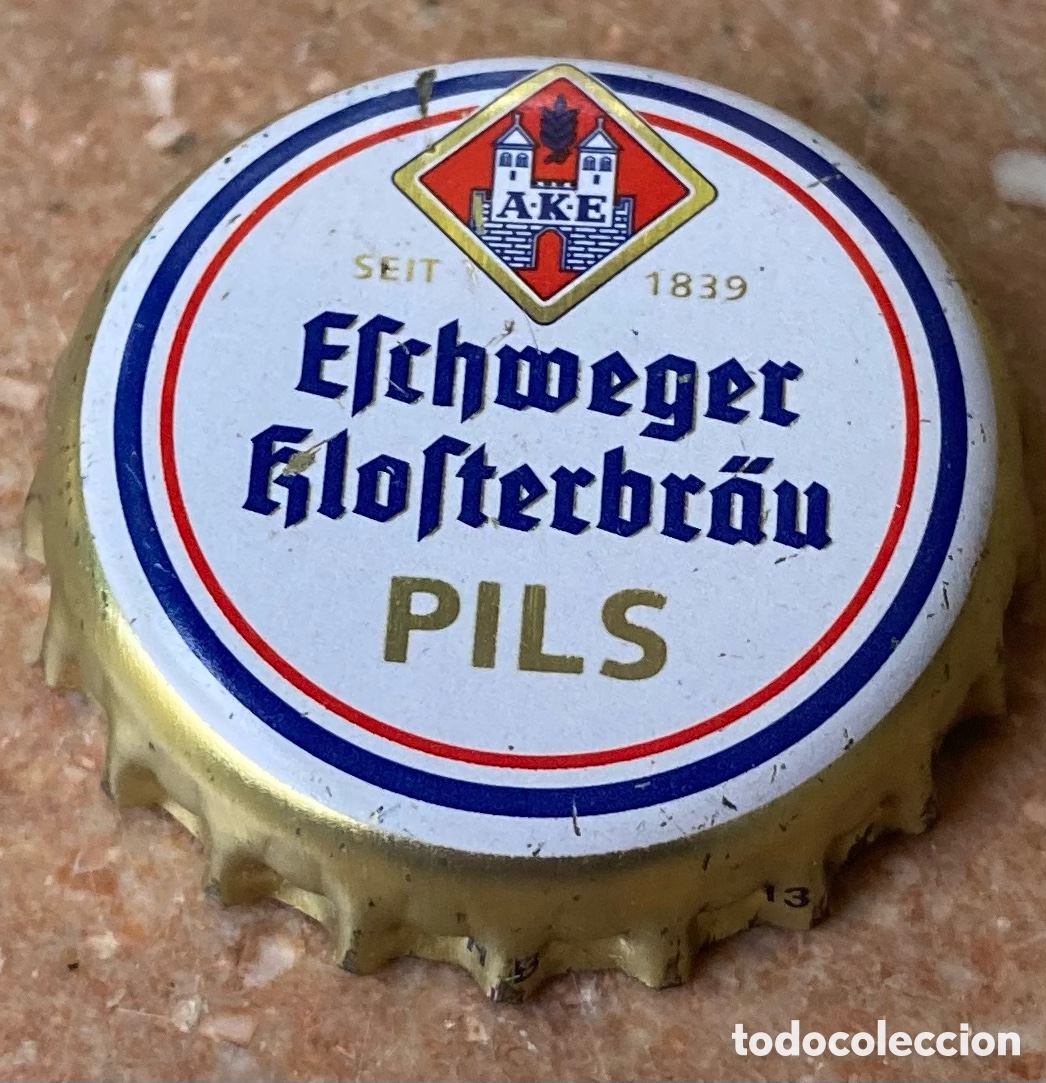 Coleccionismo de cervezas: BOTTLE CAP CHAPA CERVEZA TAP&Oacute;N CORONA BIERE BEER BIER EFCHWEGER PILS.ALEMANIA--LOTE N.3373--CARMANJO