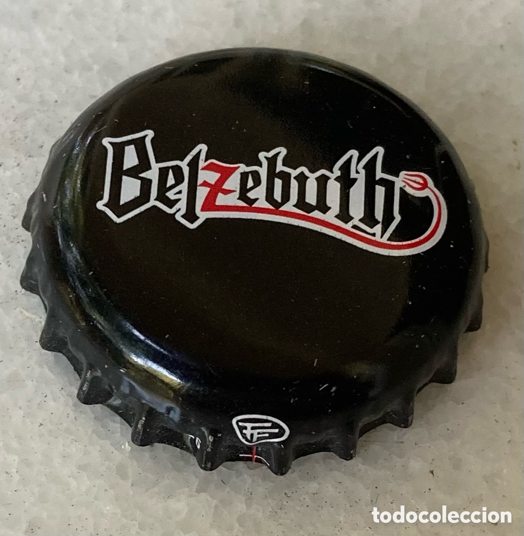 Coleccionismo de cervezas: TAP&Oacute;N CORONA BOTTLE CAP BEER BIER CHAPA CERVEZA BELZEBUTH (2). PA&Iacute;SES BAJOS.--LOTE N. 3811--CARMANJO