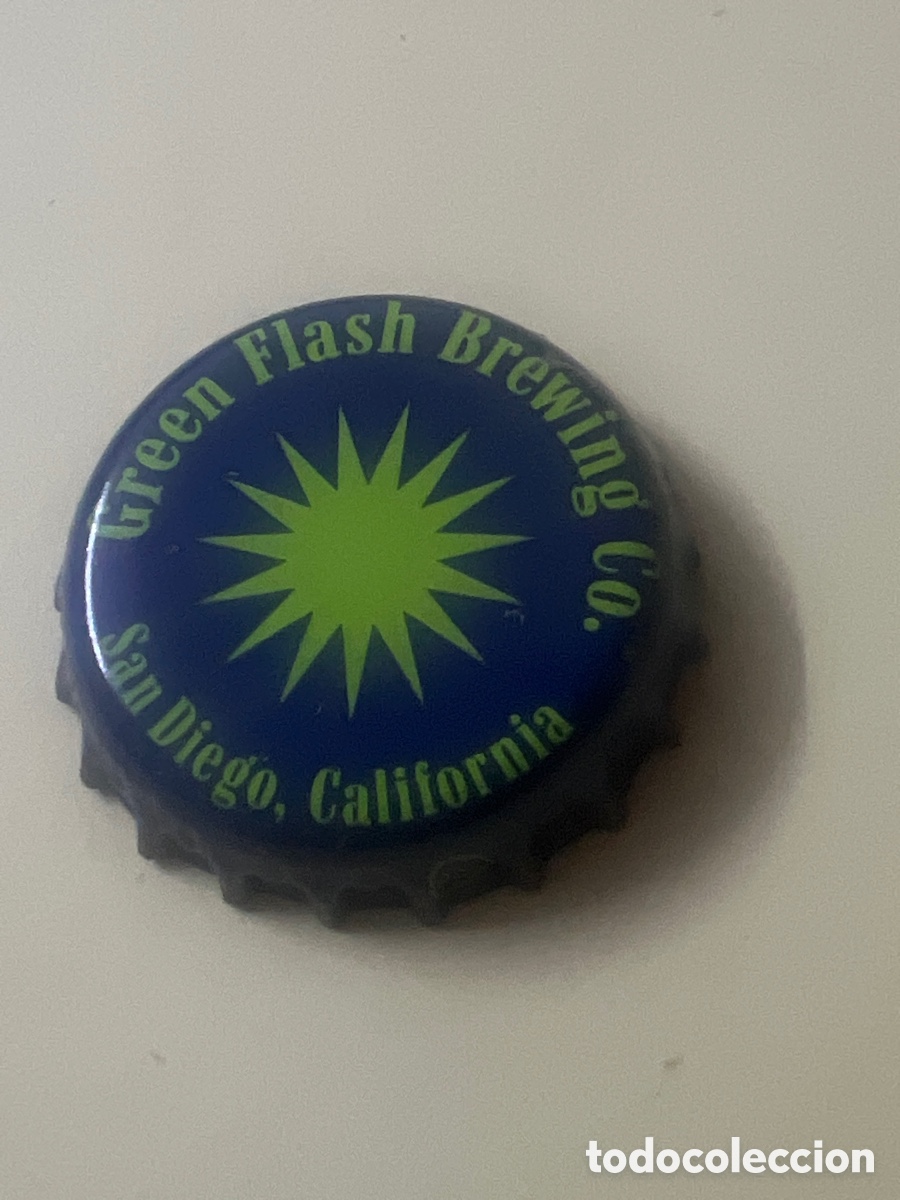 Coleccionismo de cervezas: Q429. CHAPA CERVEZA - Estados Unidos - Green Flash Brewing Co. San Diego, California