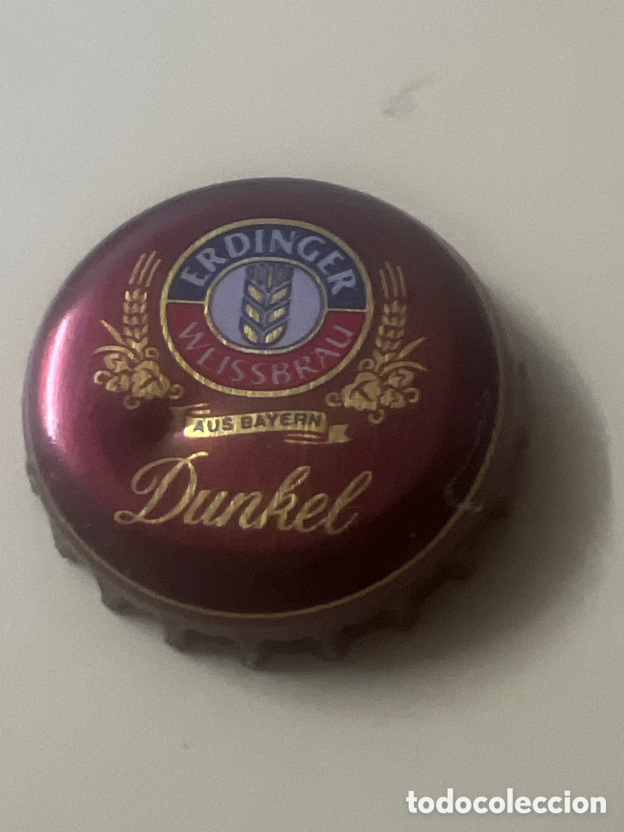 Coleccionismo de cervezas: Q457. CHAPA CERVEZA - Alemania - Erdinger Weissbr&auml;u Dunkel