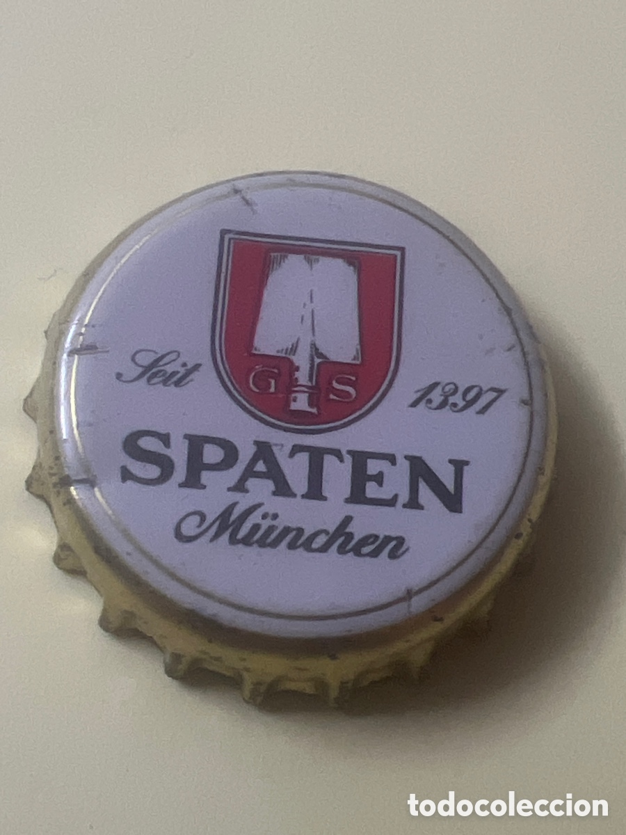 Coleccionismo de cervezas: B34. CHAPA CERVEZA - Alemania - Spaten M&uuml;nchen Seit 1397 G S