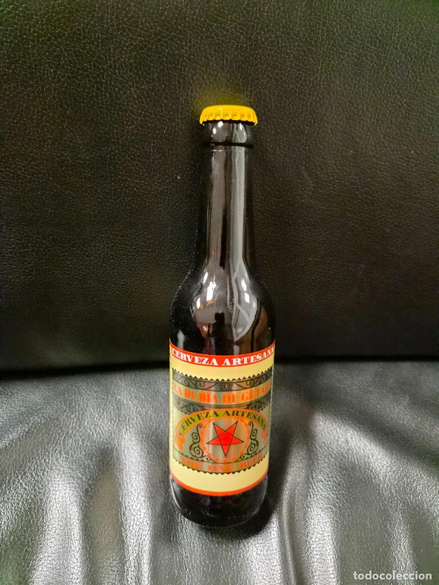 Coleccionismo de cervezas: BOTELLA CERVEZA VACIA LA RUBIA DE GETAFE - ARTESANA