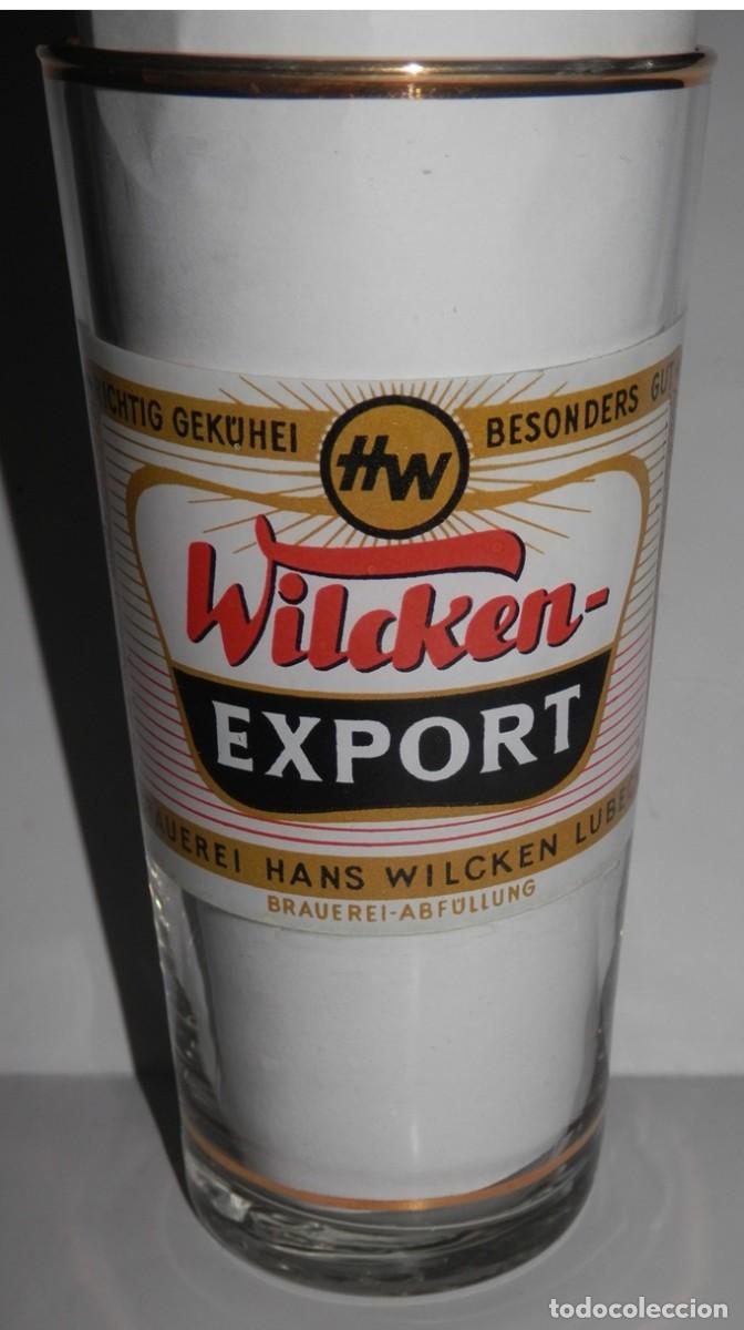 Coleccionismo de cervezas: VASO ANTIGUO DE LA CERVEZA WILCKEN-EXPORT