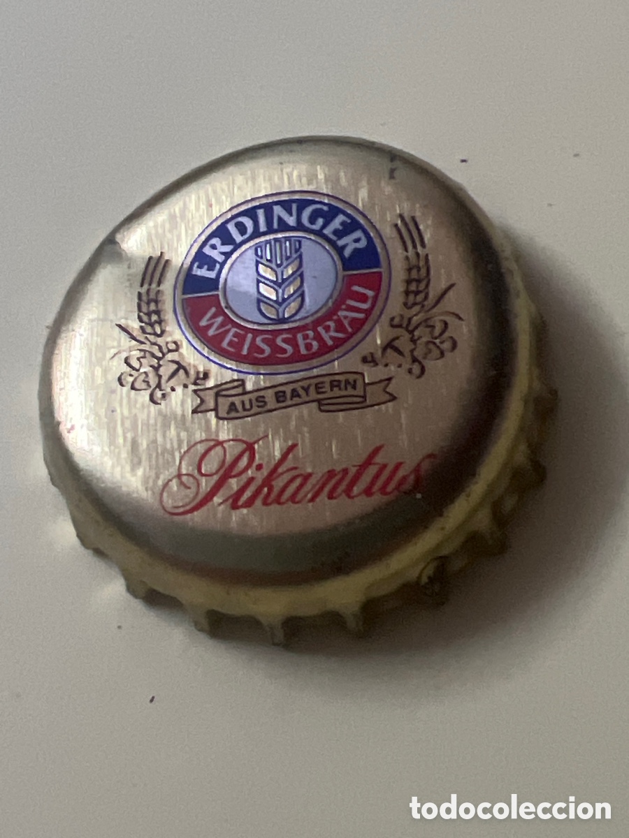 Coleccionismo de cervezas: T4/X130/G3. CHAPA CERVEZA - Alemania - Erdinger Weissbr&auml;u Pikantus