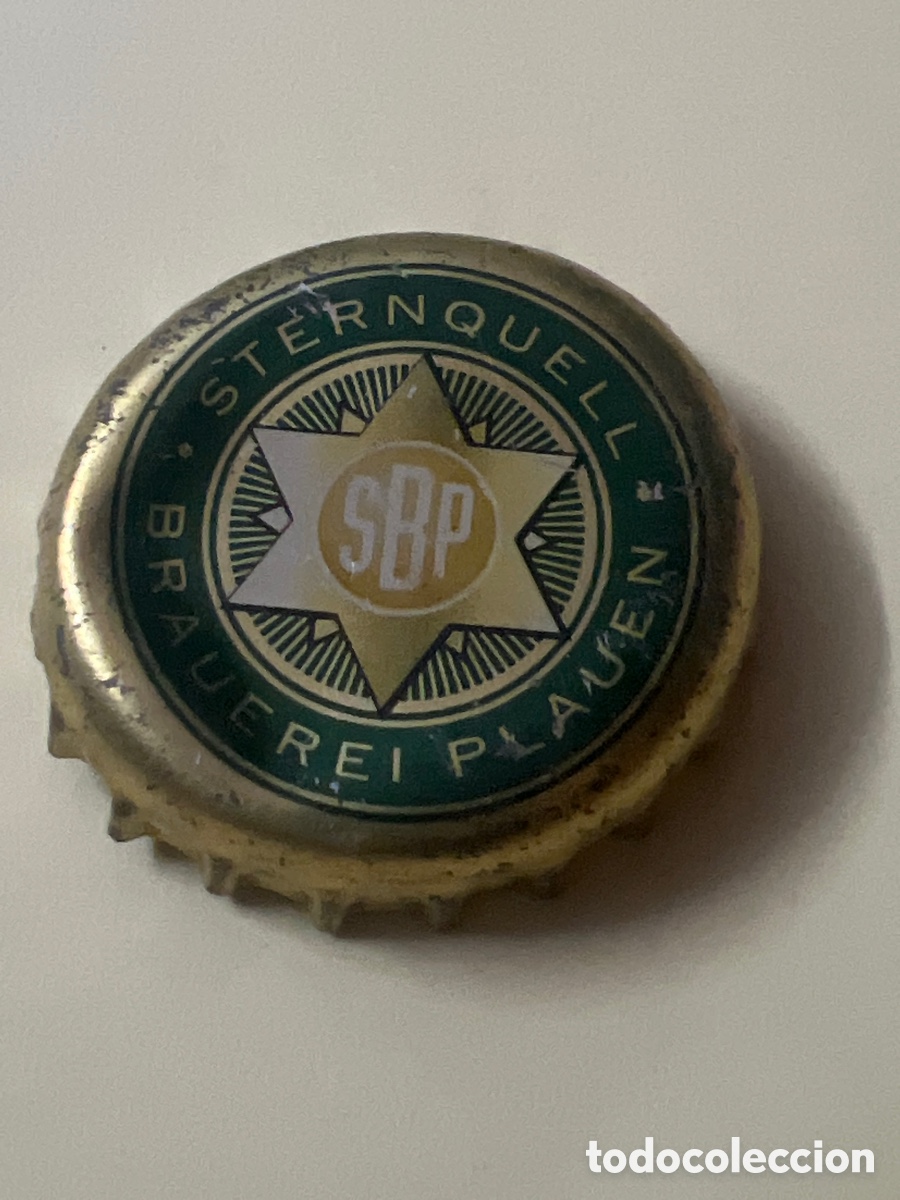 Coleccionismo de cervezas: T4/X130/G6. CHAPA CERVEZA - Alemania - SBP Sternquell Brauerei Plauen
