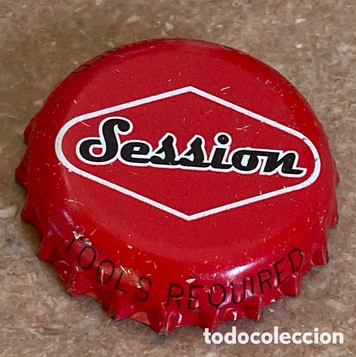 Coleccionismo de cervezas: BOTTLE CAP TAP&Oacute;N CORONA CAPSULE CHAPA BEER FULL SAIL SESSION.U.S.A./E.E.U.U.--LOTE N. 4033--CARMANJO