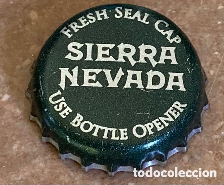 Coleccionismo de cervezas: BOTTLE CAP TAP&Oacute;N CORONA CAPSULE CHAPA BEER SIERRA NEVADA (4).U.S.A./E.E.U.U.--LOTE N. 1234--CARMANJO