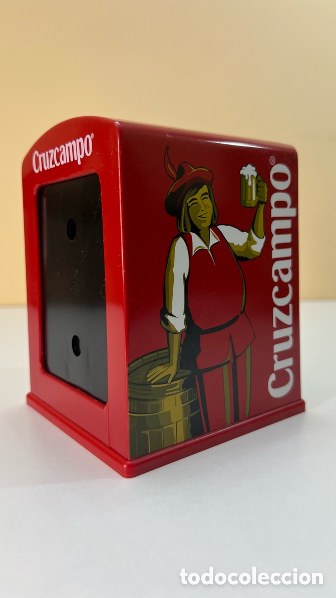 Coleccionismo de cervezas: Servilletero Promocional Cerveza Cruzcampo