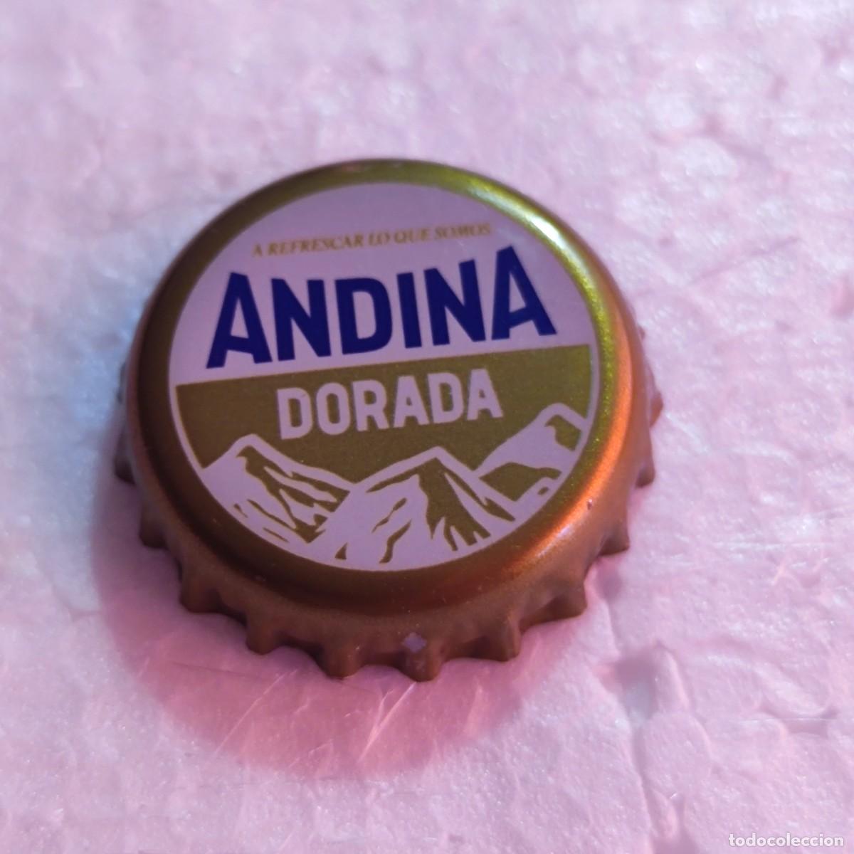 Coleccionismo de cervezas: CHAPA CERVEZA - ANDINA DORADA