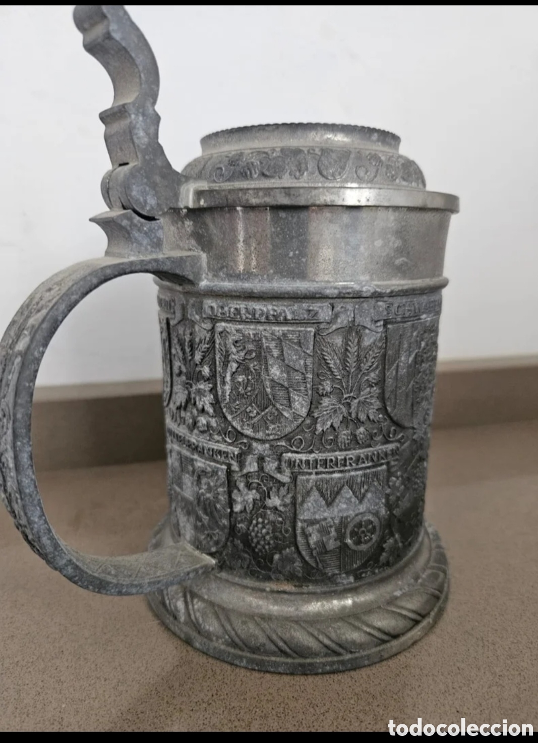 Coleccionismo de cervezas: Jarra de cerveza alemana antigua