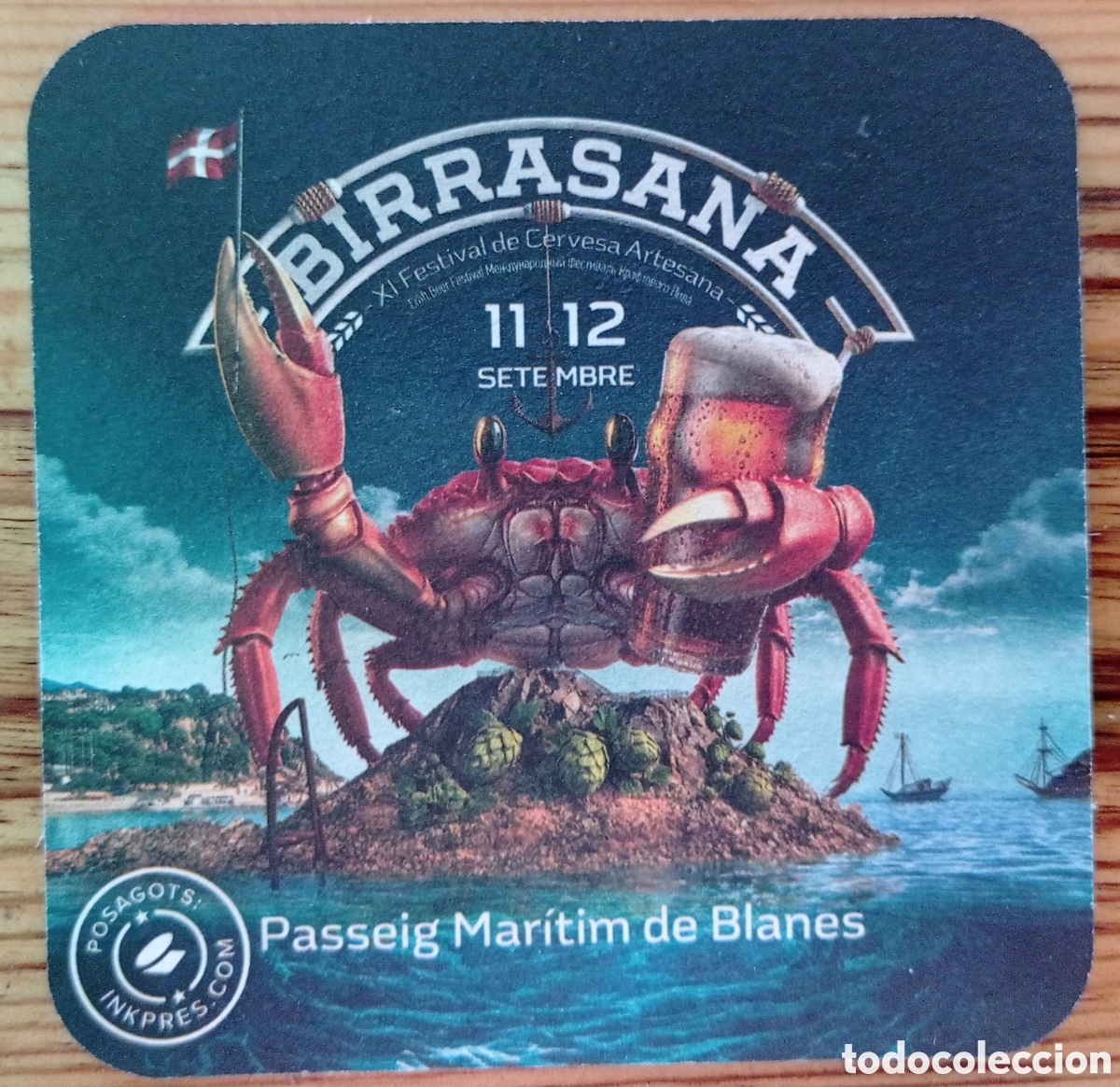 Coleccionismo de cervezas: POSAVASO CERVEZA MARINA
