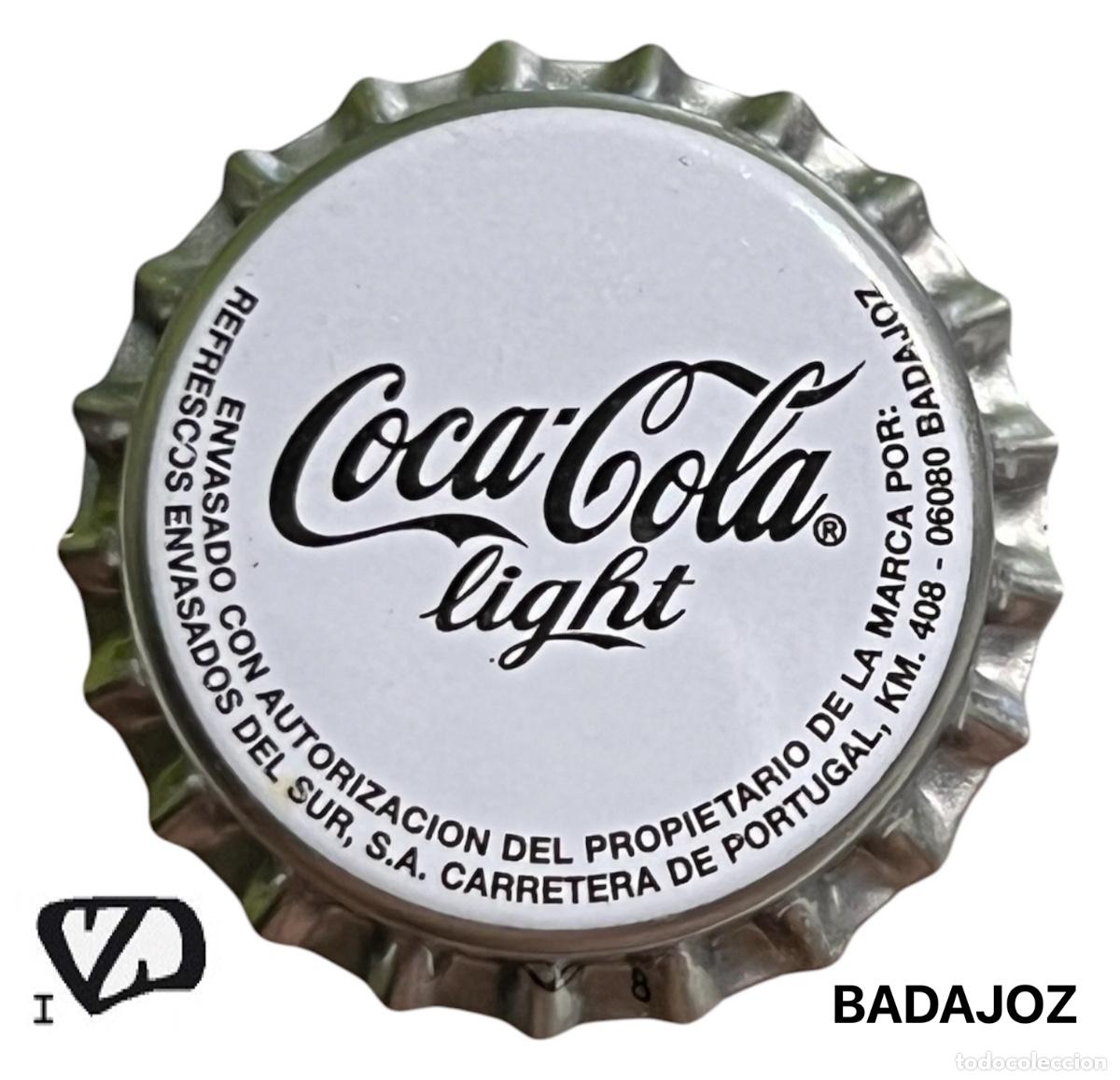Coleccionismo de cervezas: TAPON CORONA CHAPA BOTTLE CAP KRONKORKEN CAPSULE TAPPI COCA COLA LIGHT - BADAJOZ