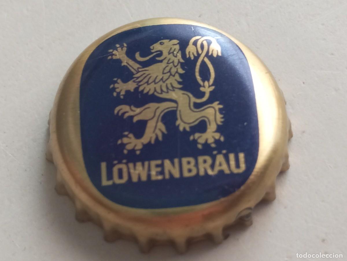 Coleccionismo de cervezas: Chapa tap&oacute;n corona de la cerveza alemana L&Ouml;WENBR&Auml;U