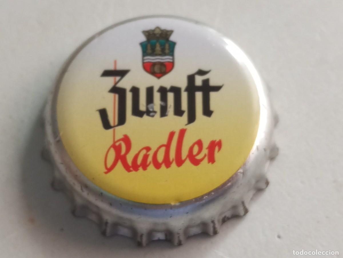 Coleccionismo de cervezas: Chapa tap&oacute;n corona de la cerveza alemana ZUNFT RADLER