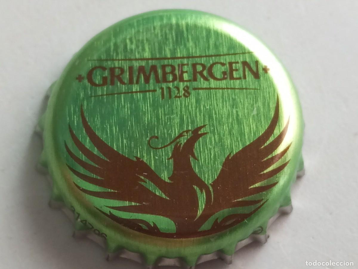 Coleccionismo de cervezas: Chapa tap&oacute;n corona de la cerveza belga GRIMBERGEN 1128