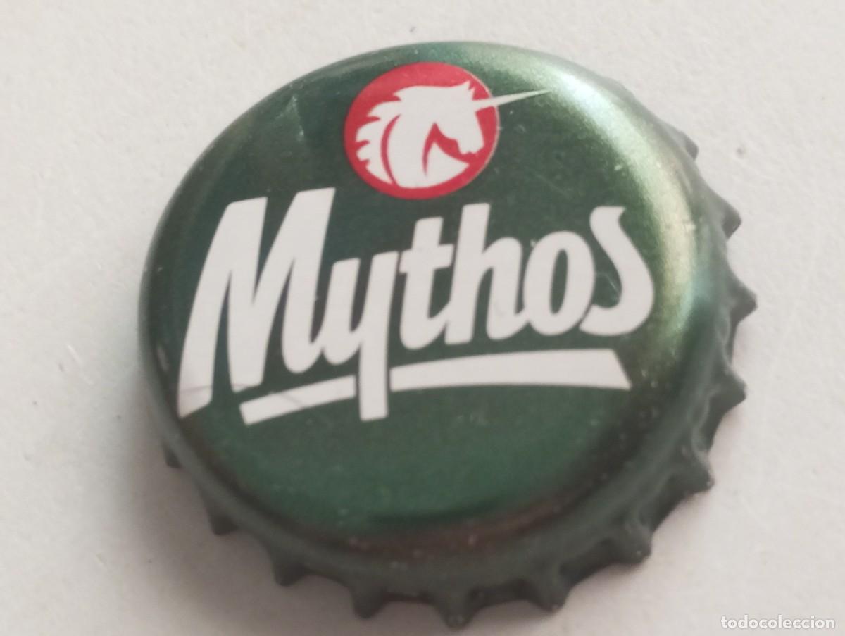 Coleccionismo de cervezas: Chapa tap&oacute;n corona de la cerveza griega MYTHOS