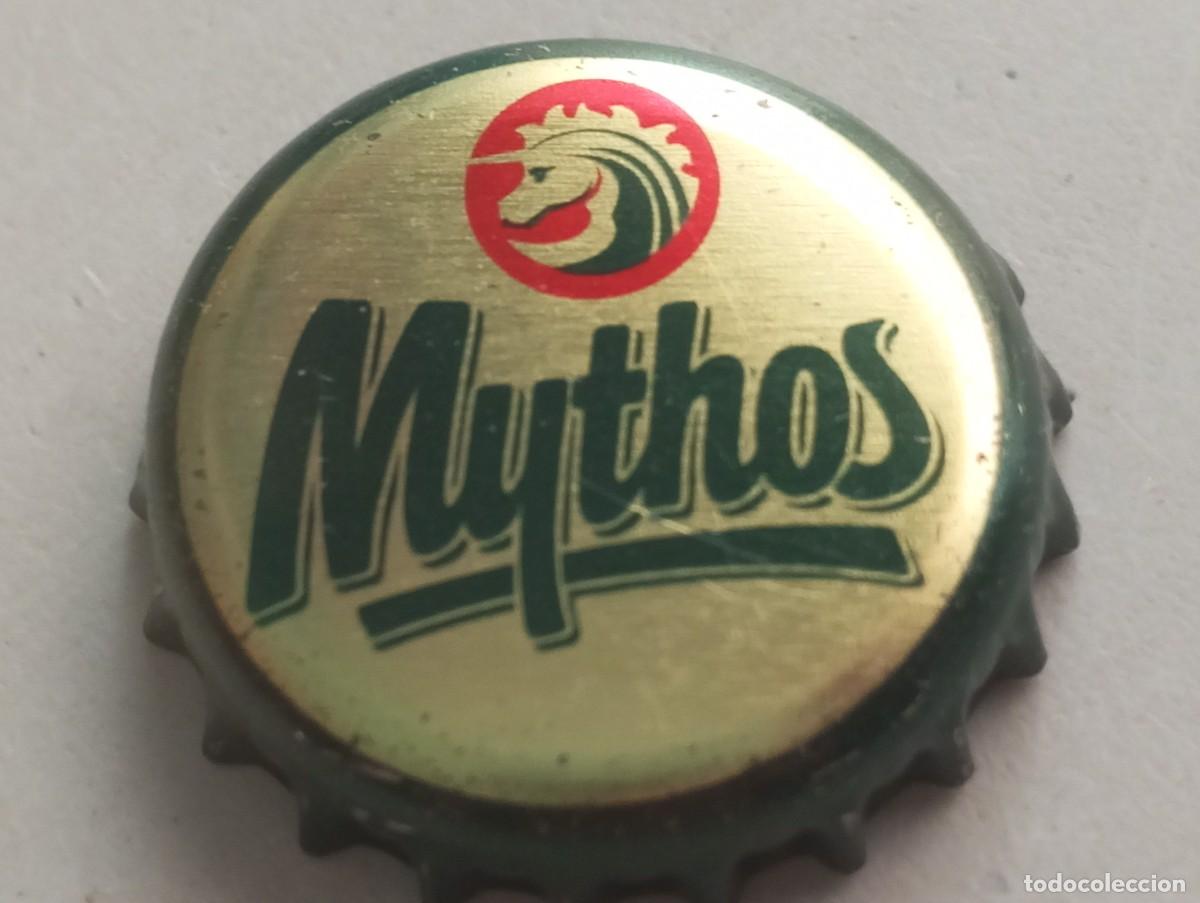 Coleccionismo de cervezas: Chapa tap&oacute;n corona de la cerveza griega MYTHOS