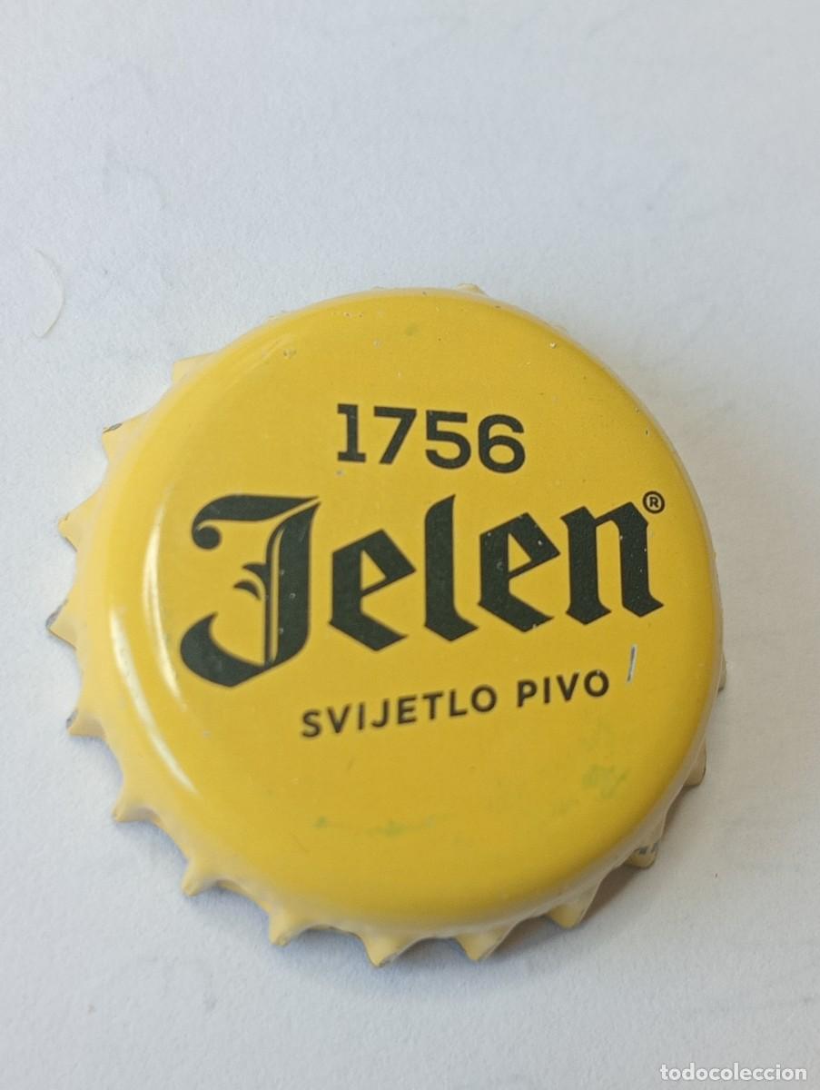 Coleccionismo de cervezas: CHAPA DE CERVEZA TAPON CORONA DE CERVEZA JELEN 1756 SVIJETLO PIVO DE SERBIA RARA CON SVIJETLO