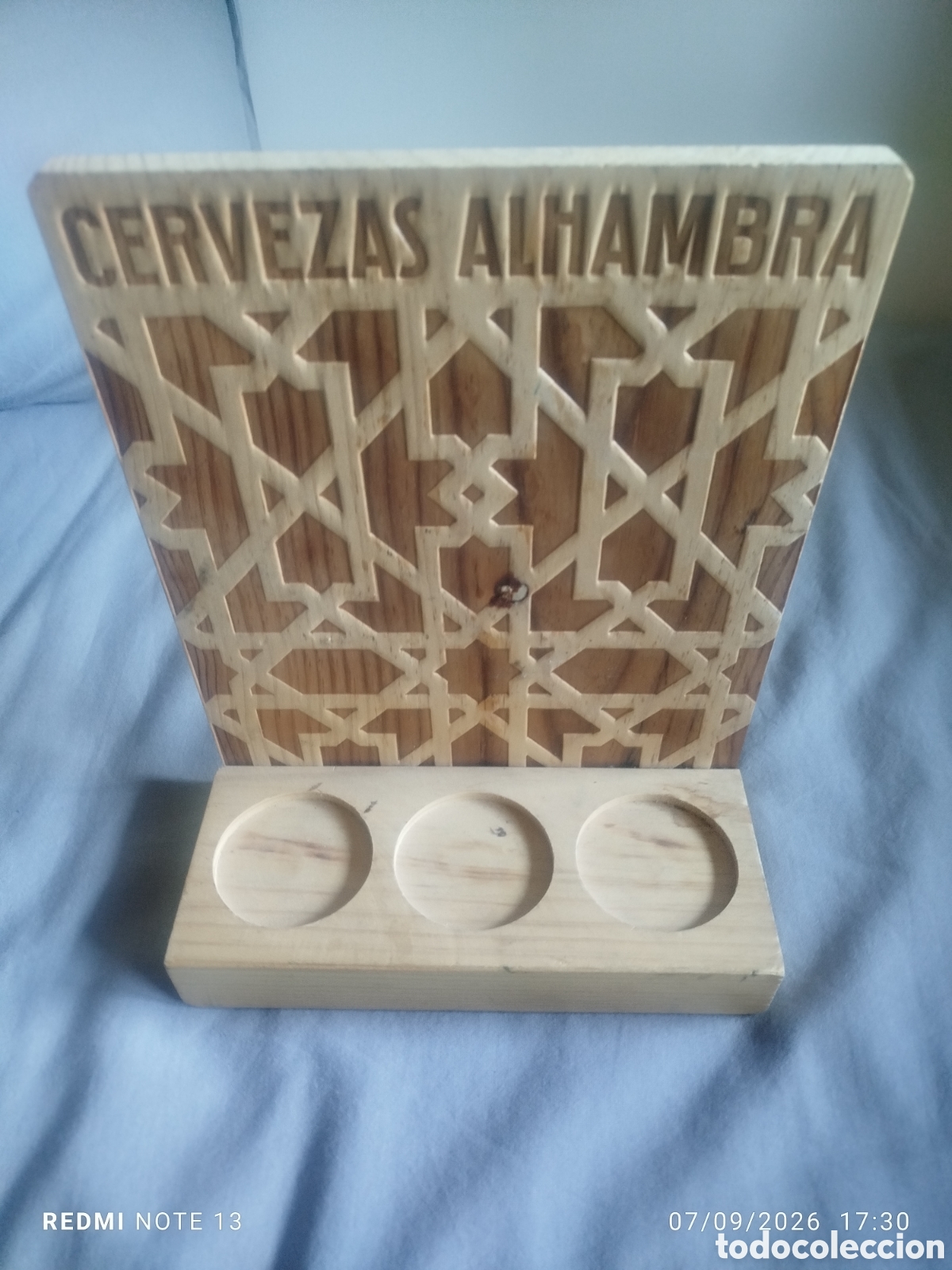 Coleccionismo de cervezas: Expositor alhambra cerveza