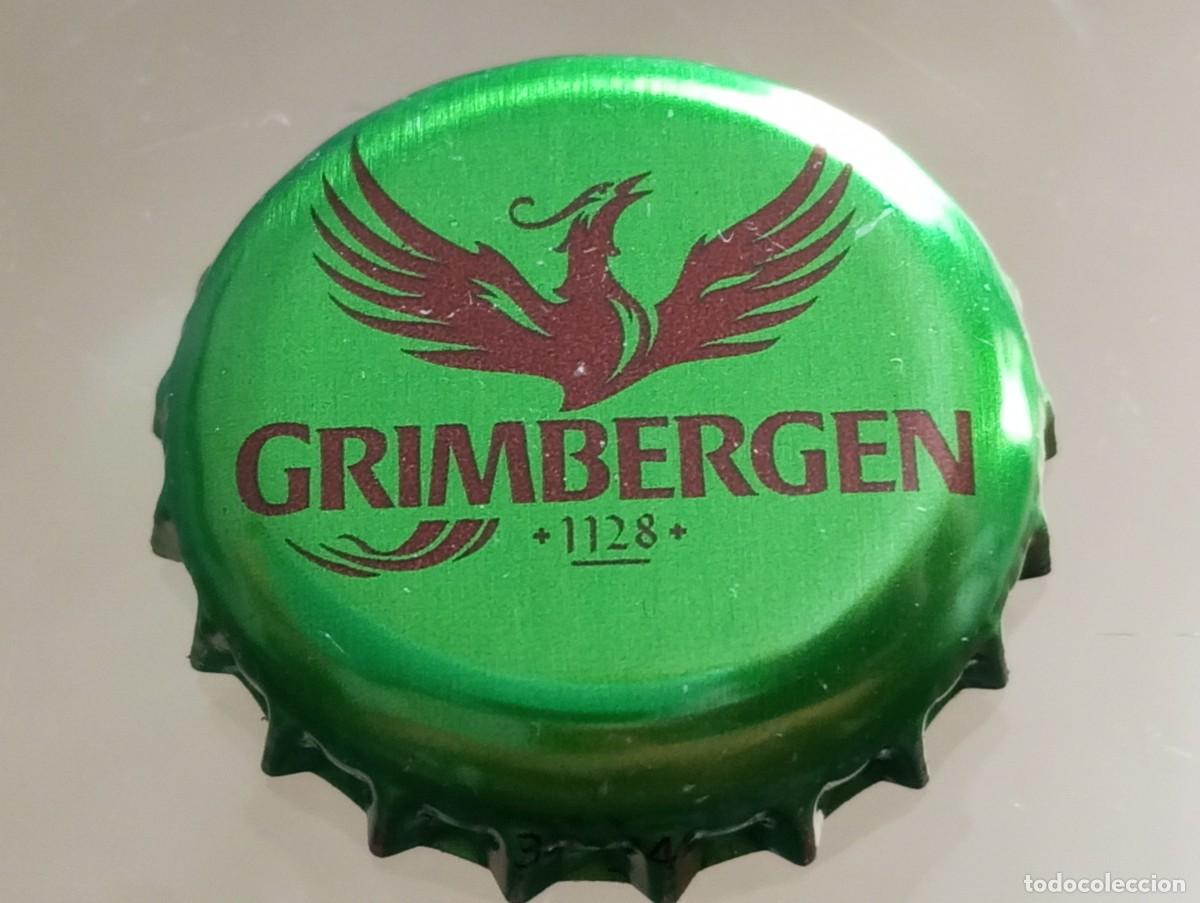 Coleccionismo de cervezas: Chapa tap&oacute;n corona de la cerveza belga GRIMBERGEN 1128