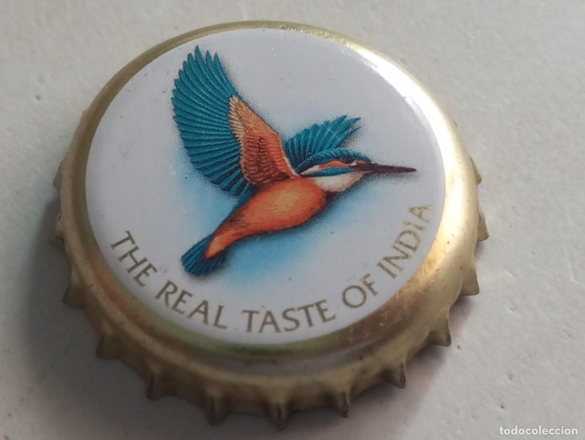 Coleccionismo de cervezas: Chapa tap&oacute;n corona ALEM&Aacute;N de la cerveza inglesa KINGFISHER THE REAL TASTE OF INDIA