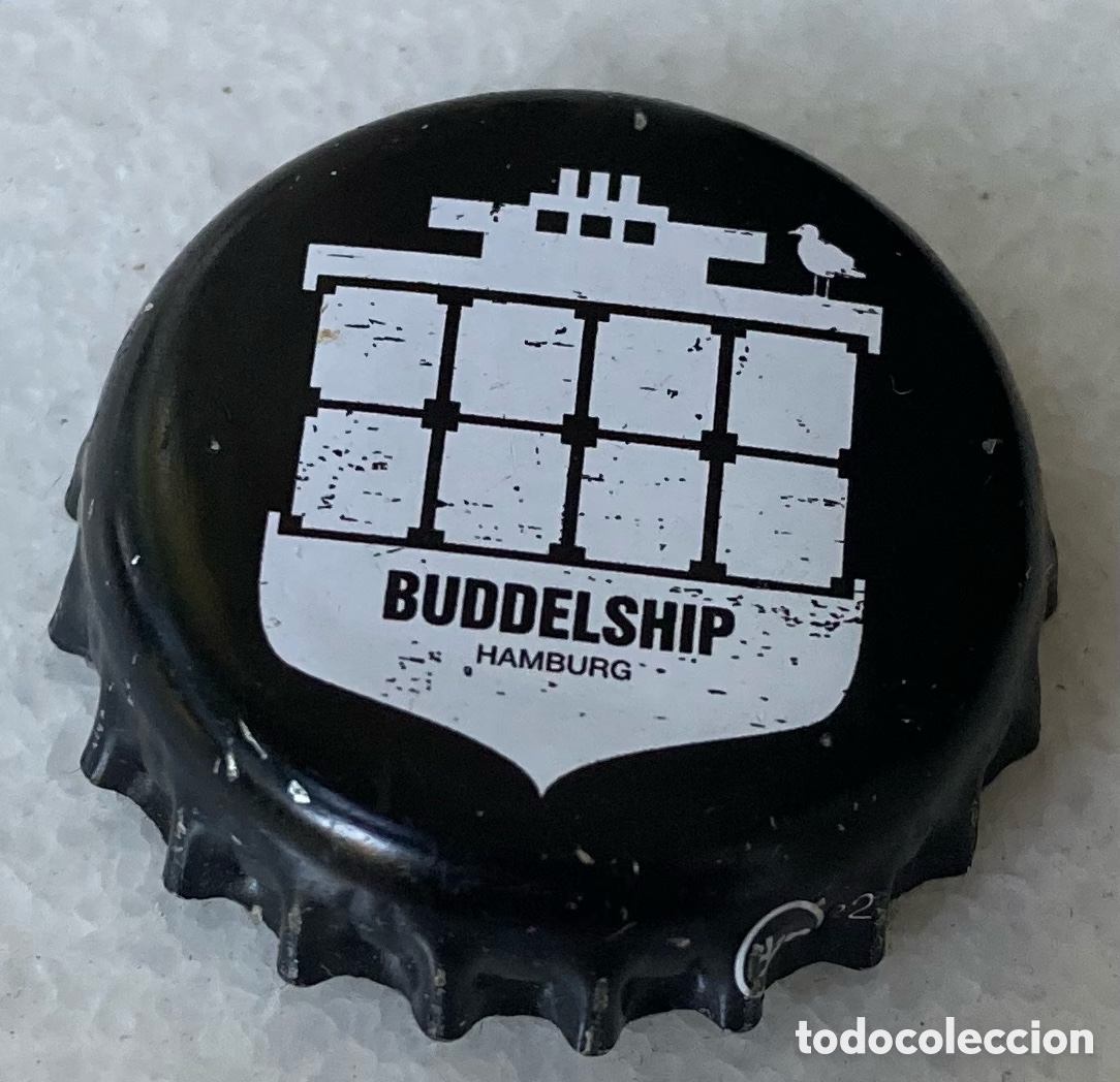 Coleccionismo de cervezas: TAP&Oacute;N CORONA BOTTLE CAP CHAPA CAPSULE BEER CERVEZA BIER BUDDELSHIP.ALEMANIA.-- LOTE N.3810-CARMANJO