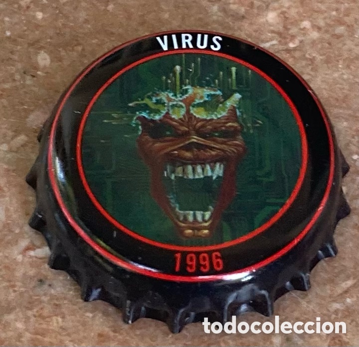 Coleccionismo de cervezas: CHAPA BIRRA BIER CERVEZA TROOPER BEER IRON MAIDEN. ROBINSONS BREWERY. U.K.--LOTE N. 3803--CARMANJO