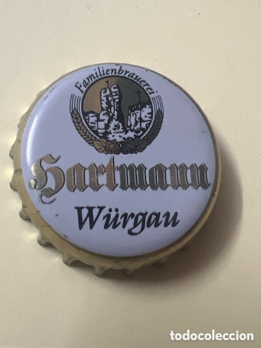 Sammeln von Brauereiartikeln: T4/X129/J3. CHAPA CERVEZA - ALEMANIA - Hartmann W&uuml;rgau Familienbrauerei