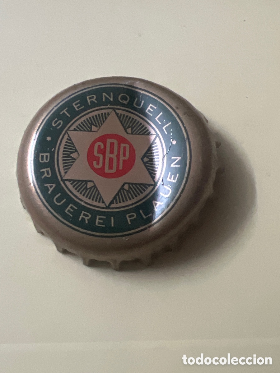 Colecionismo de cervejas: T4/X129/J5. CHAPA CERVEZA - ALEMANIA - SBP Sternquell Brauerei Plauen