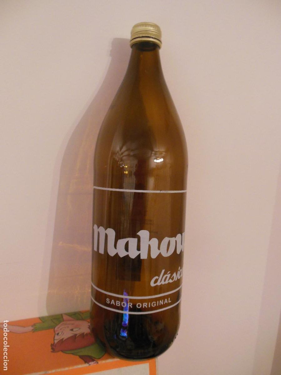 Collectable Beer: BOTELLA DE CERVEZA MAHOU CLASICA 125 ANIVERSARIO 1890-2015 1 LITRO