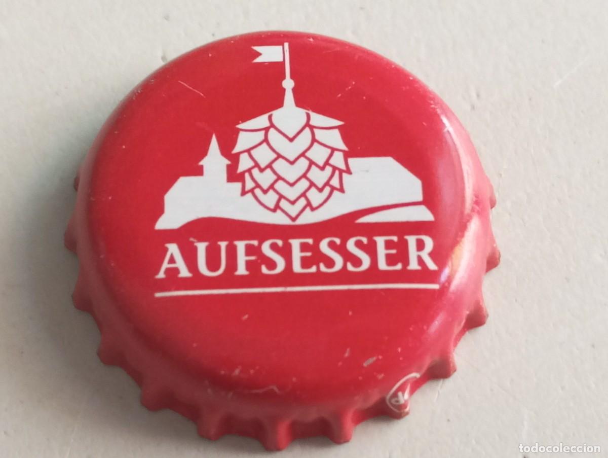 Coleccionismo de cervezas: Chapa tap&oacute;n corona de la cerveza alemana AUFSESSER