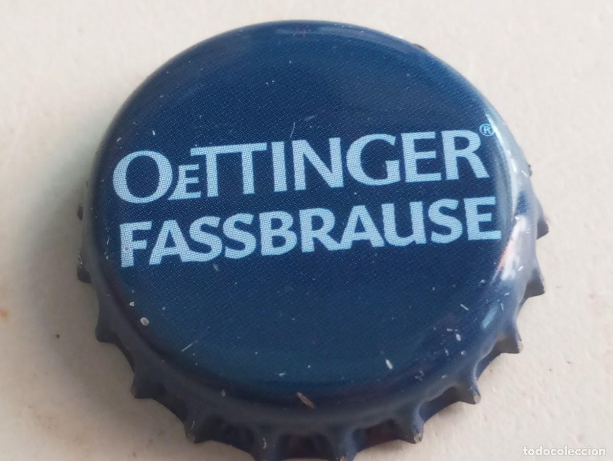 Coleccionismo de cervezas: Chapa tap&oacute;n corona de la cerveza alemana OETTINGER FASSBRAUSE