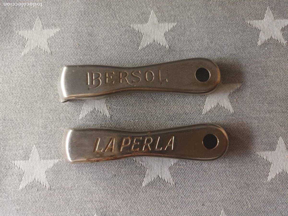 Coleccionismo de cervezas: ABRIDOR LA PERLA Y IBERSOL. GASEOSA CERVEZA AGUA ETC