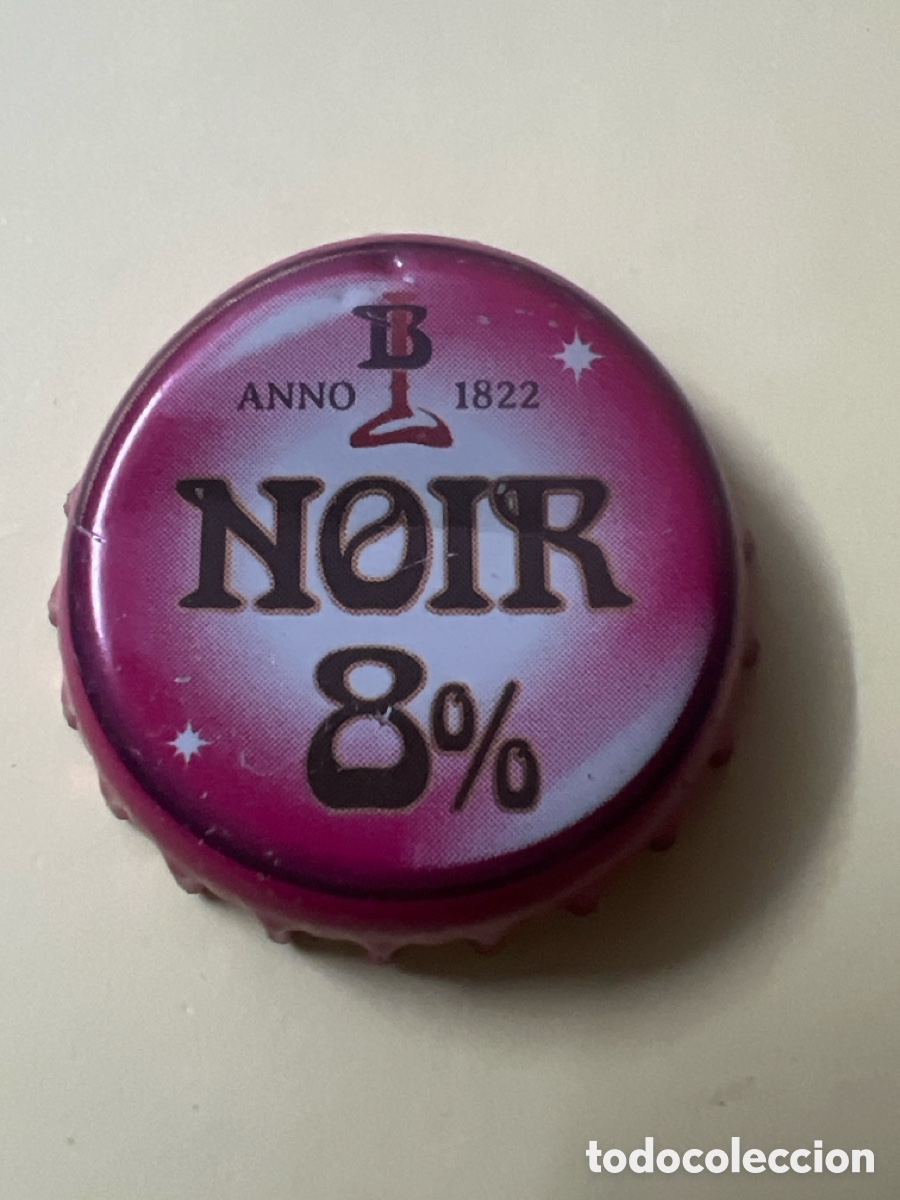 Coleccionismo de cervezas: T4/X128/D3. CHAPA CERVEZA - B&Eacute;LGICA - Noir 8% BL Anno 1822