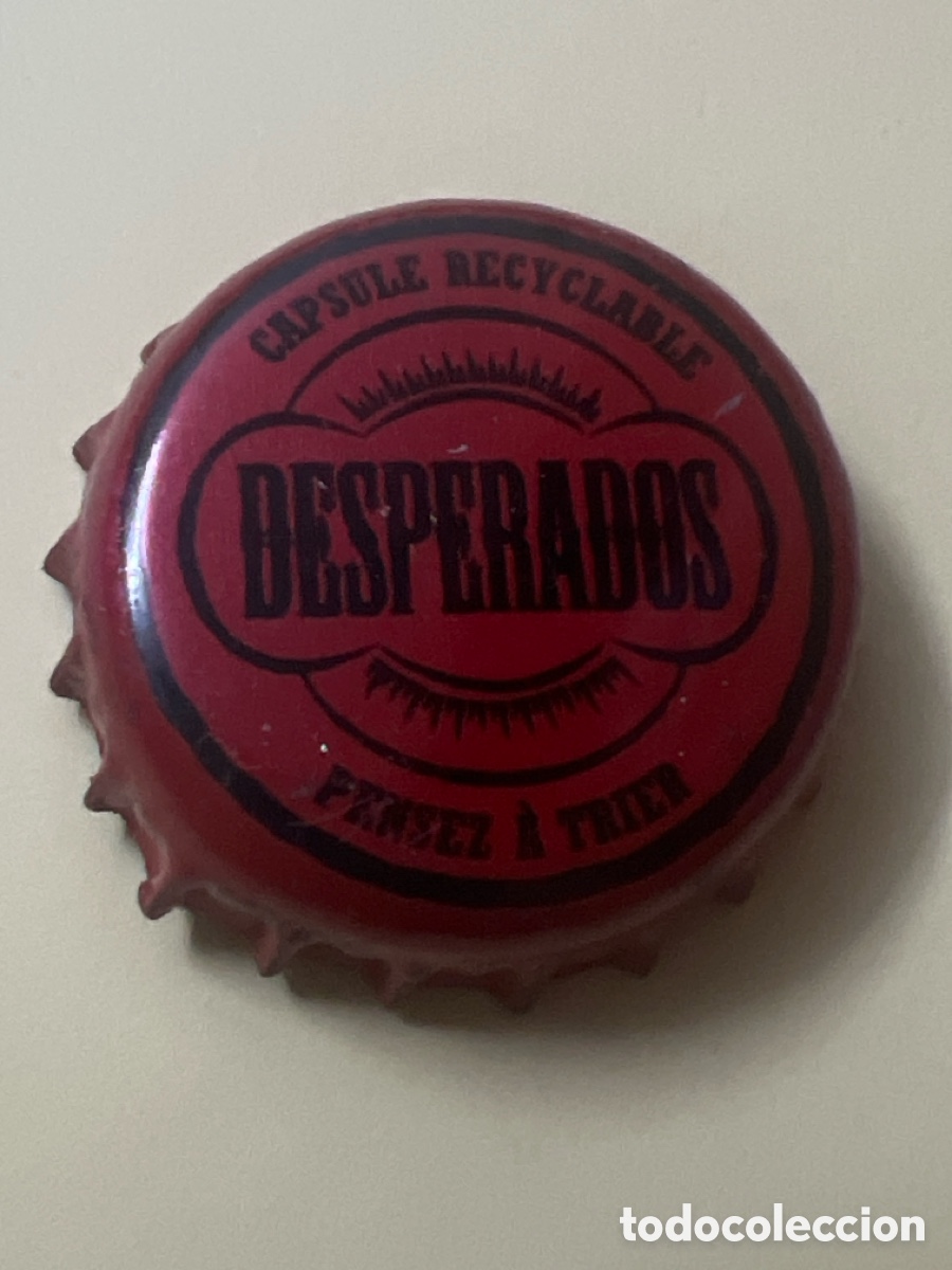 Collectionnisme de bi&egrave;res: T4/X127/F6. CHAPA CERVEZA - FRANCIA - Desperados Capsule &agrave; Trier