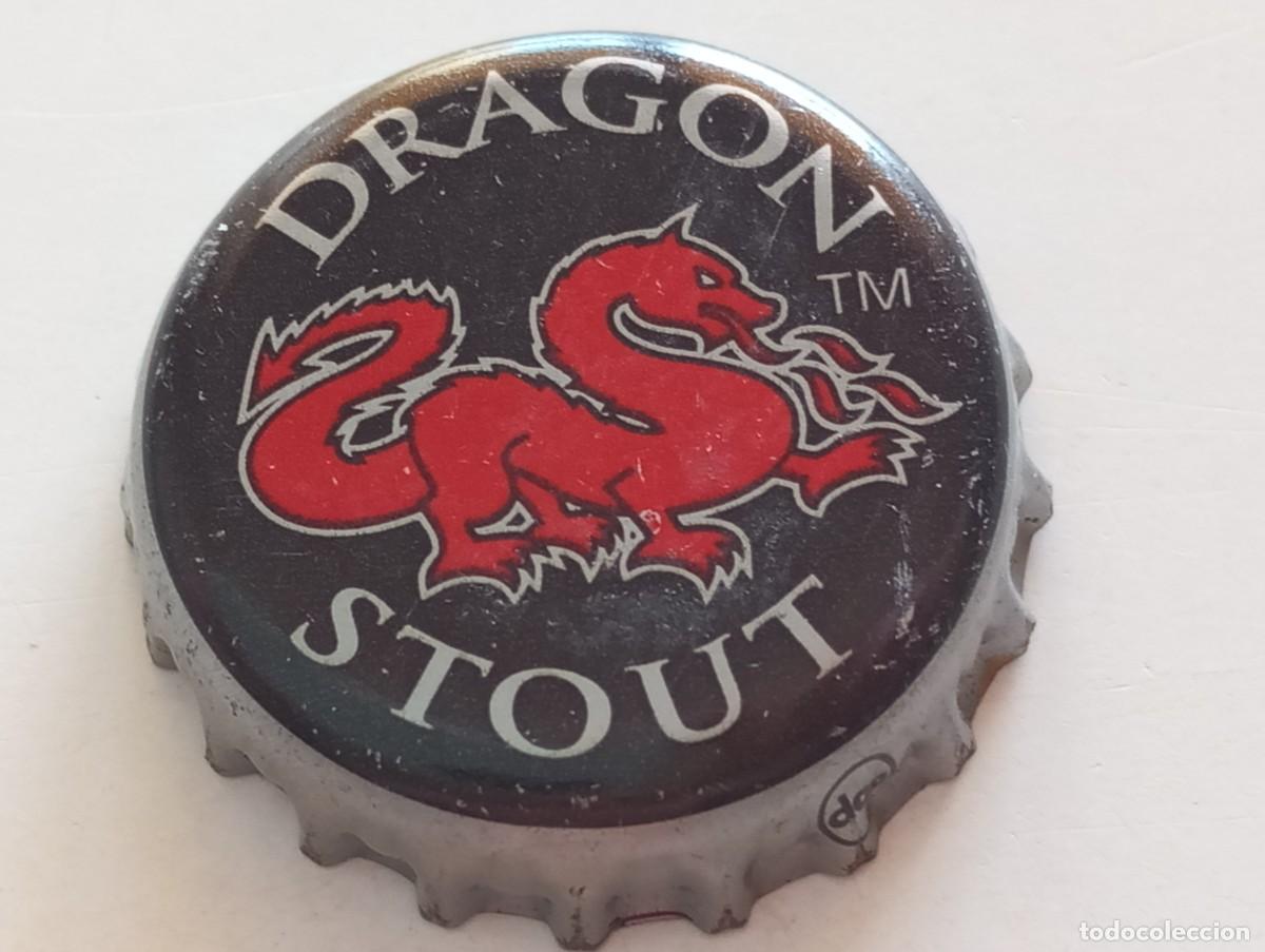 Coleccionismo de cervezas: Chapa tap&oacute;n corona de la cerveza jamaicana DRAGON STOUT