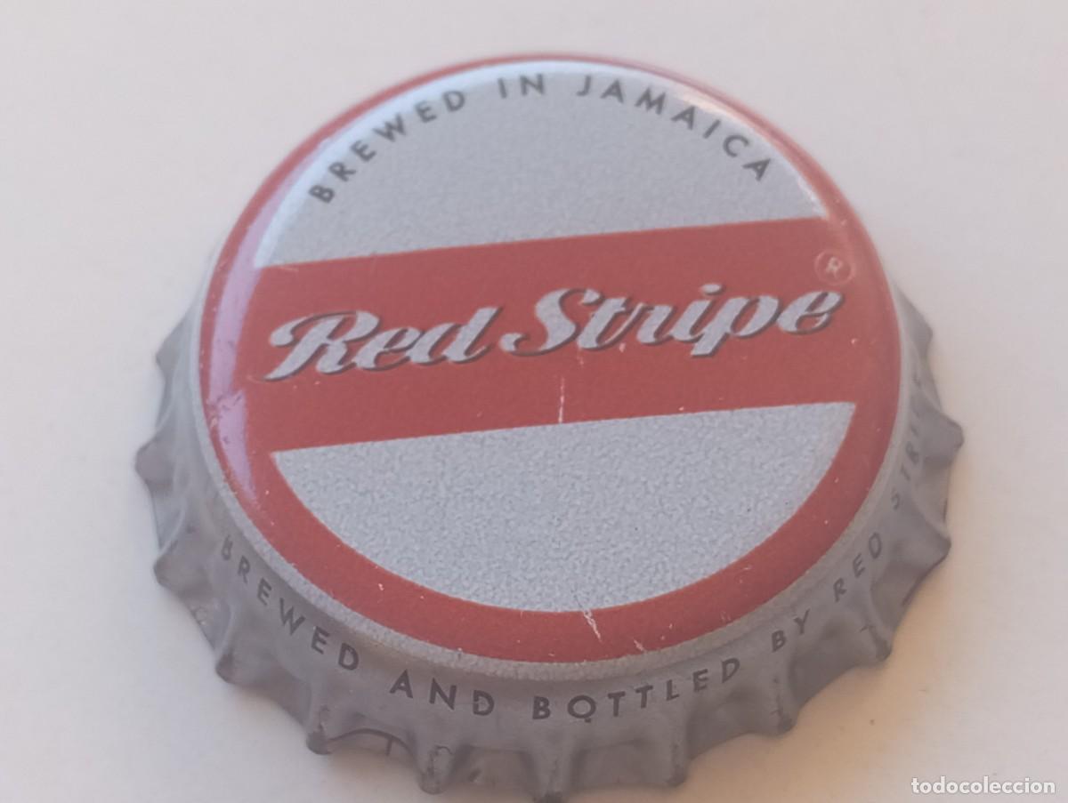 Coleccionismo de cervezas: Chapa tap&oacute;n corona de la cerveza jamaicana RED STRIPE - BREWED IN JAMAICA