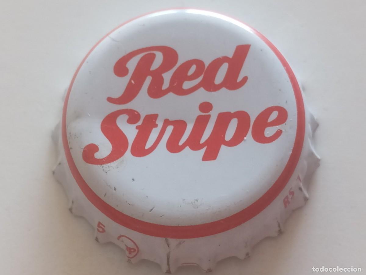 Coleccionismo de cervezas: Chapa tap&oacute;n corona de la cerveza jamaicana RED STRIPE
