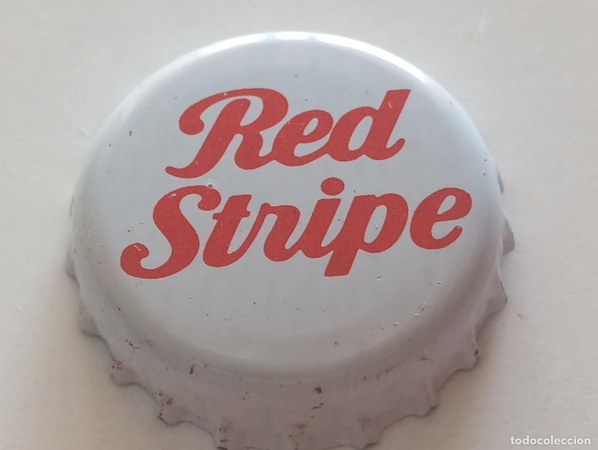 Coleccionismo de cervezas: Chapa tap&oacute;n corona de la cerveza jamaicana RED STRIPE