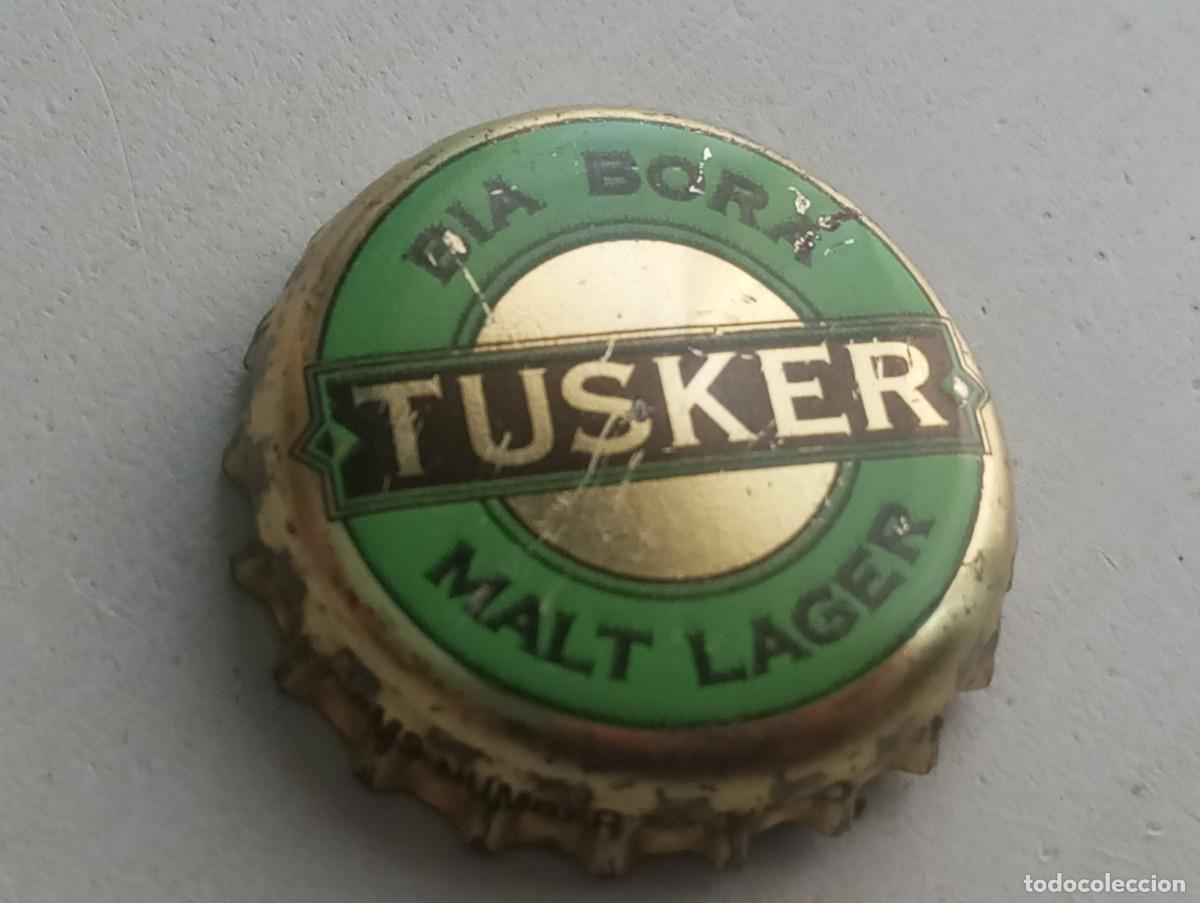 Coleccionismo de cervezas: Chapa tap&oacute;n corona de la cerveza keniana TUSKER BIA BORA MALT LAGER
