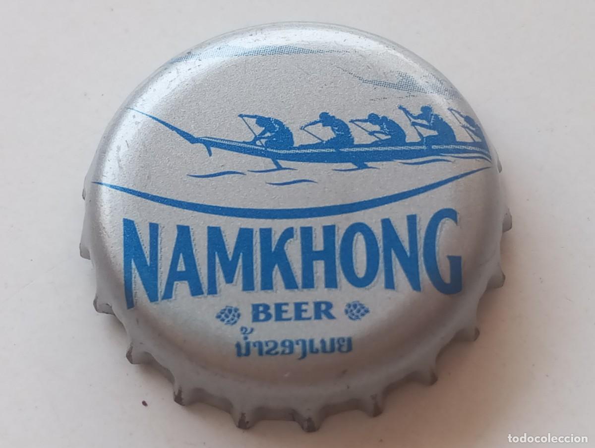 Coleccionismo de cervezas: Chapa tap&oacute;n corona de la cerveza de Laos NAMKHONG BEER