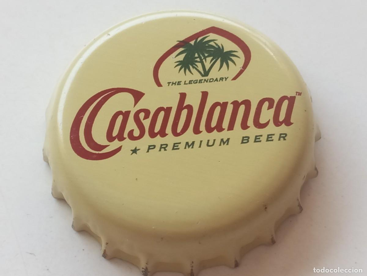 Coleccionismo de cervezas: Chapa tap&oacute;n corona de la cerveza marroqu&iacute; CASABLANCA THE LEGENDARY PREMIUM BEER