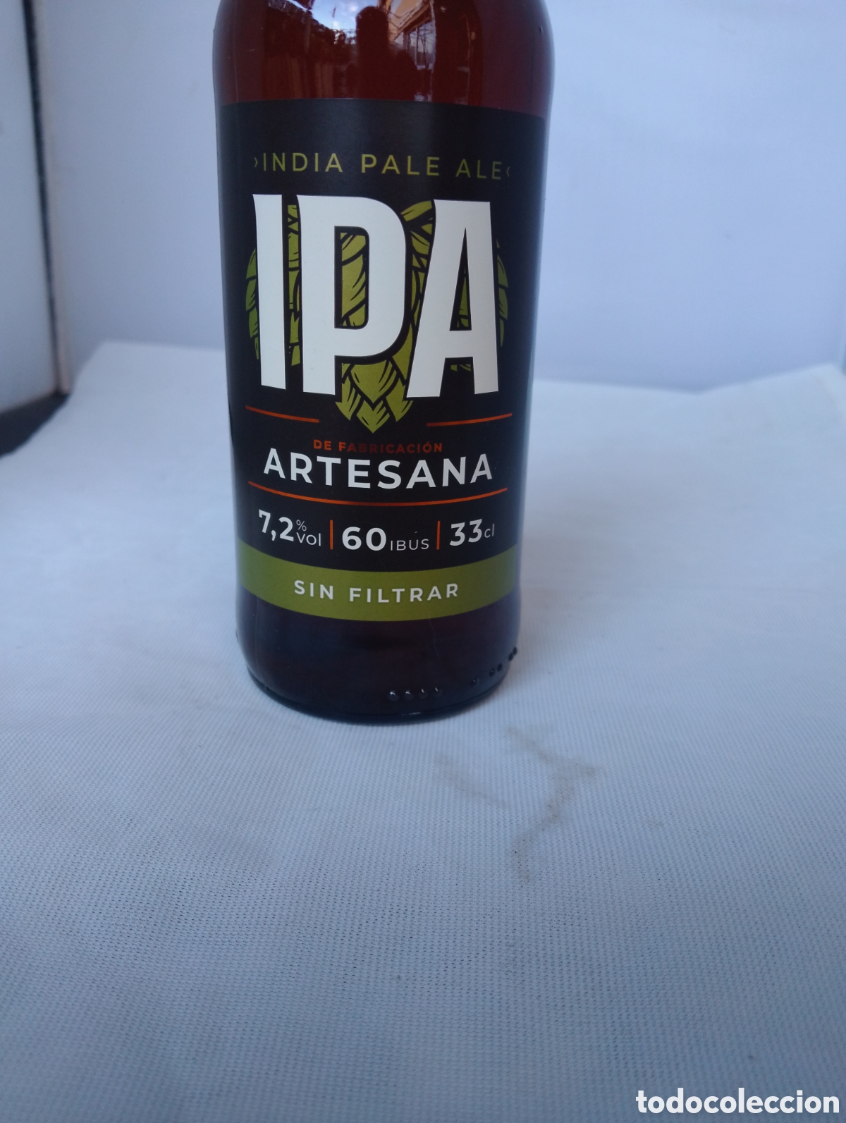 Coleccionismo de cervezas: Cerveza Botella LLENA IPA IBUS60 - Foto 2