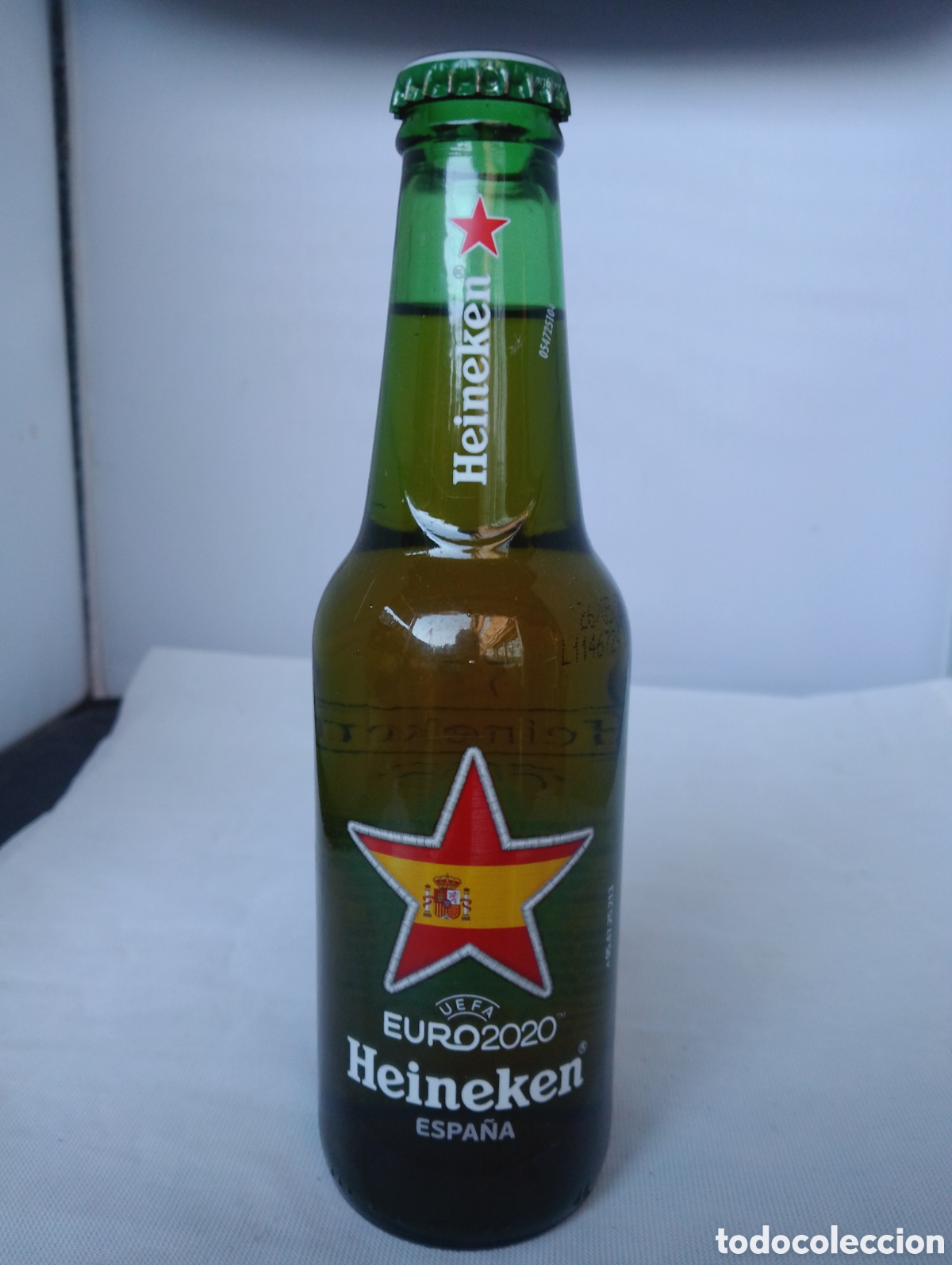Coleccionismo de cervezas: Botella cerveza llena Heineken EURO 2020